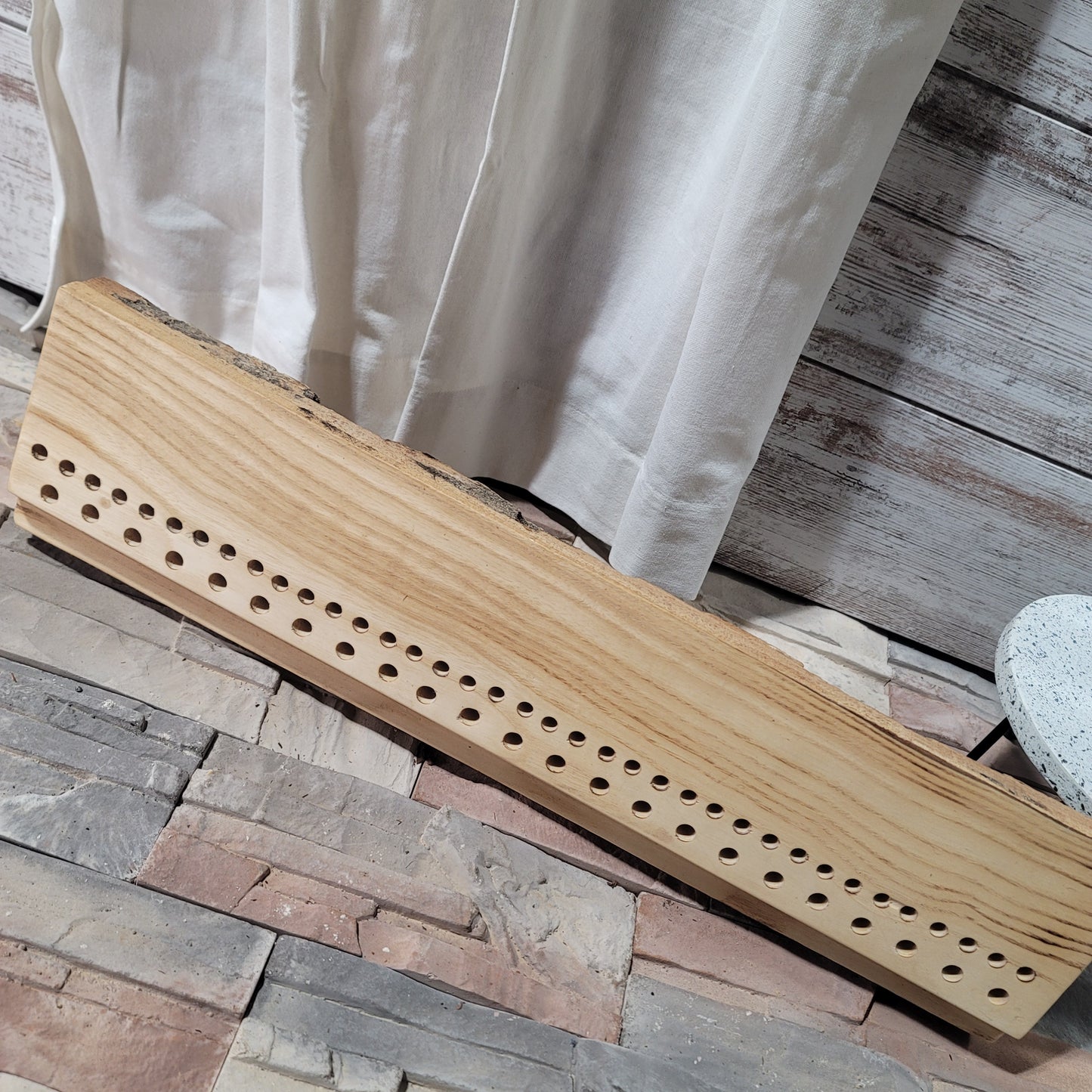 24" 2 Row Peg Loom - Live Edge - Sassafras