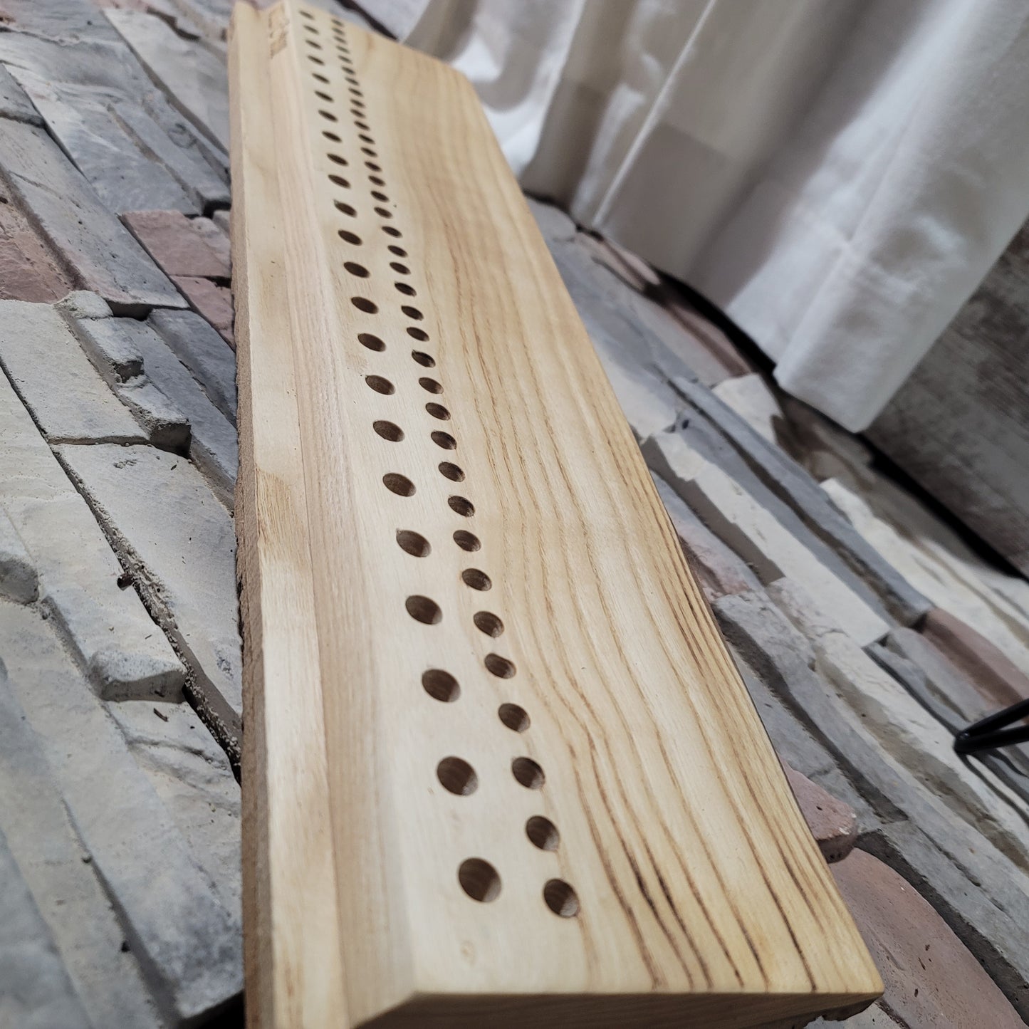 24" 2 Row Peg Loom - Live Edge - Sassafras