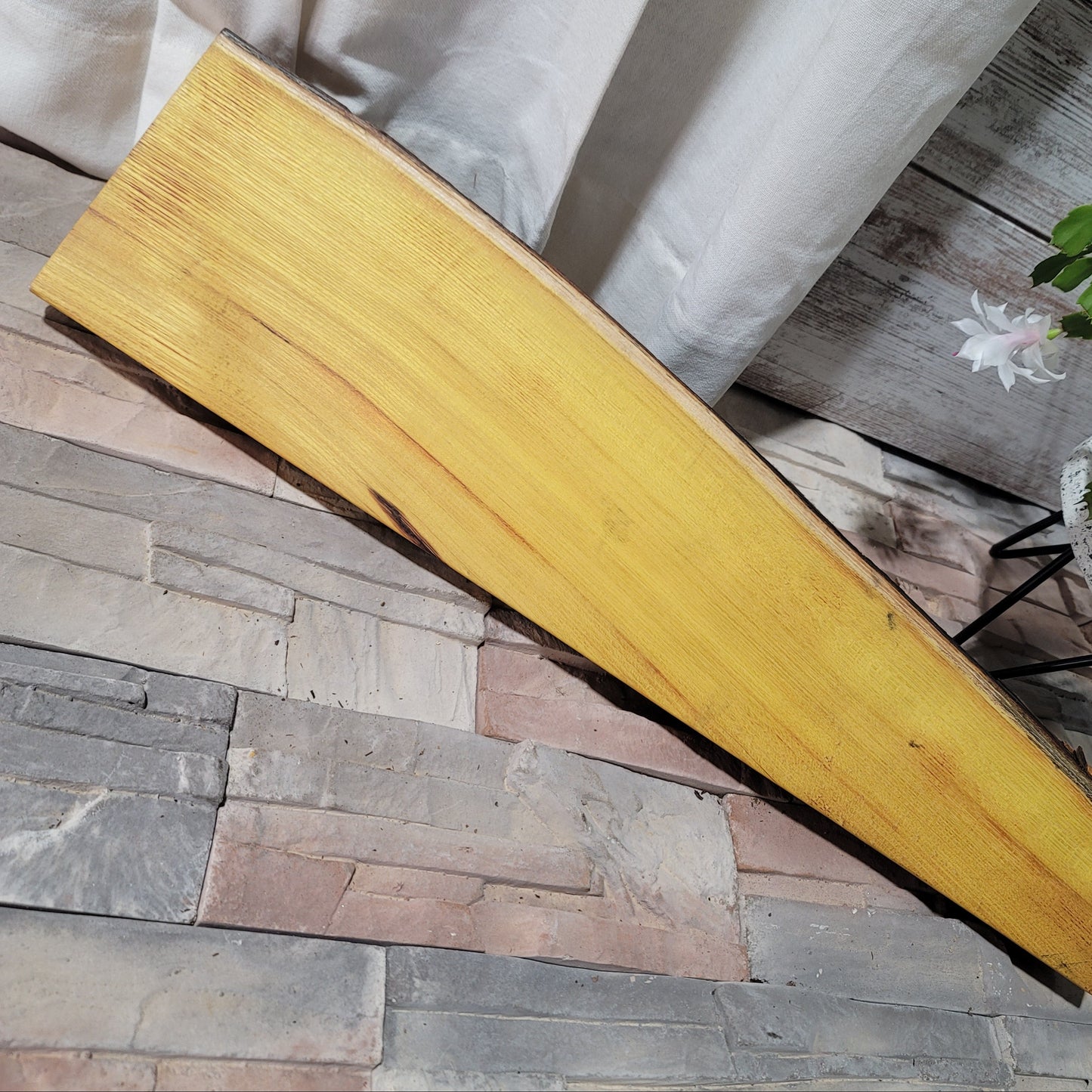 24" Goldilocks Peg Loom - Live Edge - Osage Orange