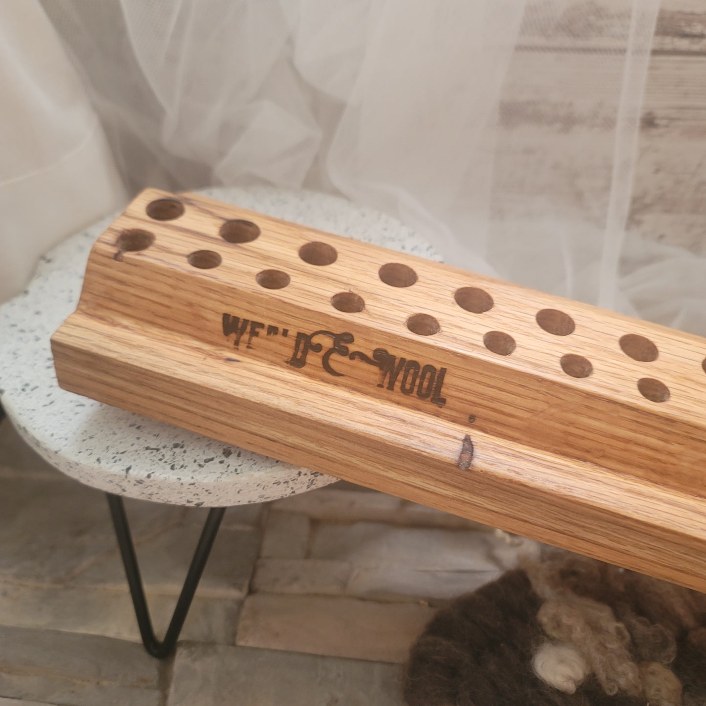 36" 2 Row Peg Loom - White Oak - 25-188