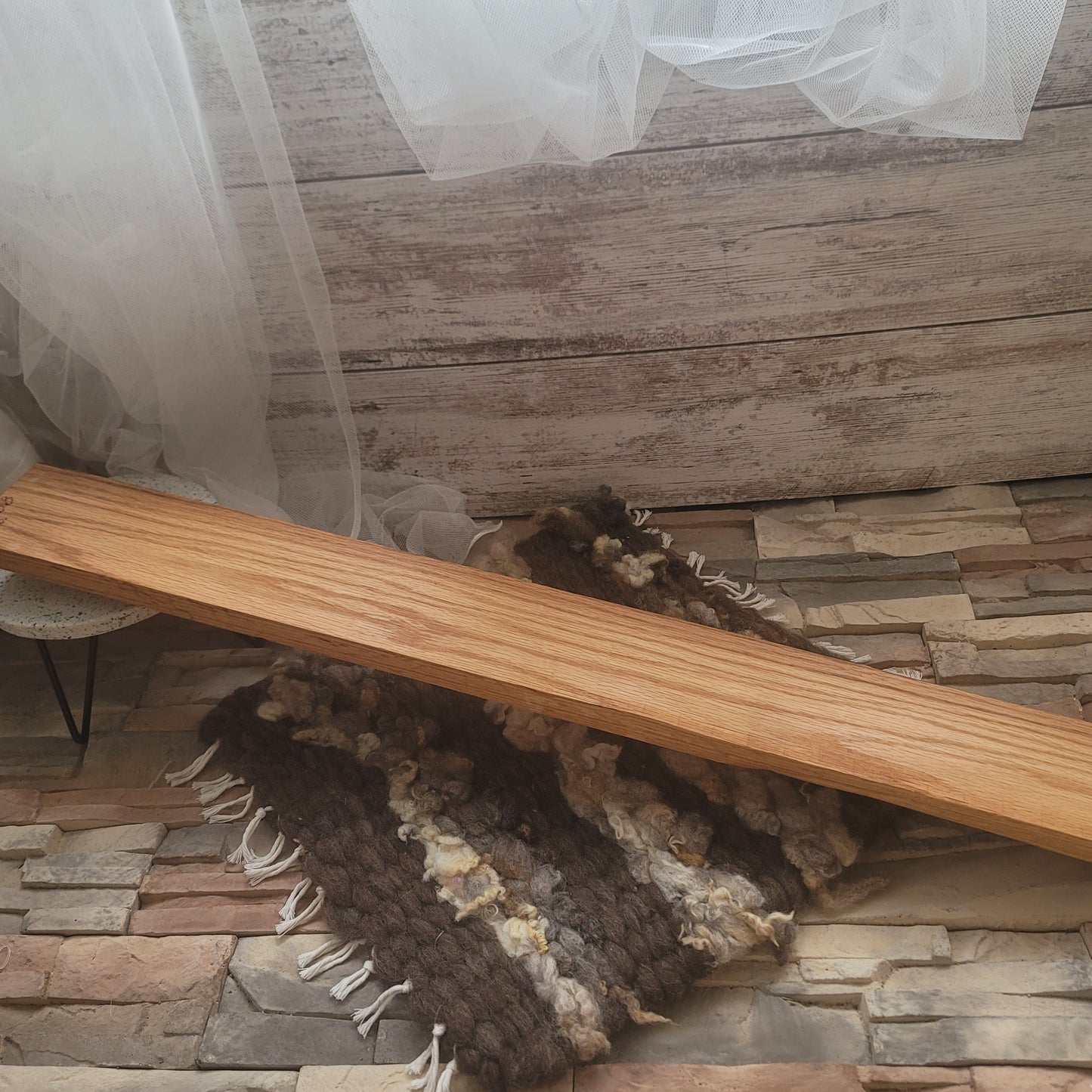 36" 2 Row Peg Loom - White Oak - 25-188