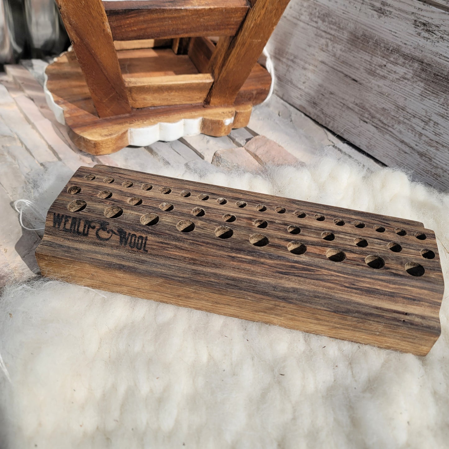 12" Goldilocks Peg Loom - Black Limba - 25-140