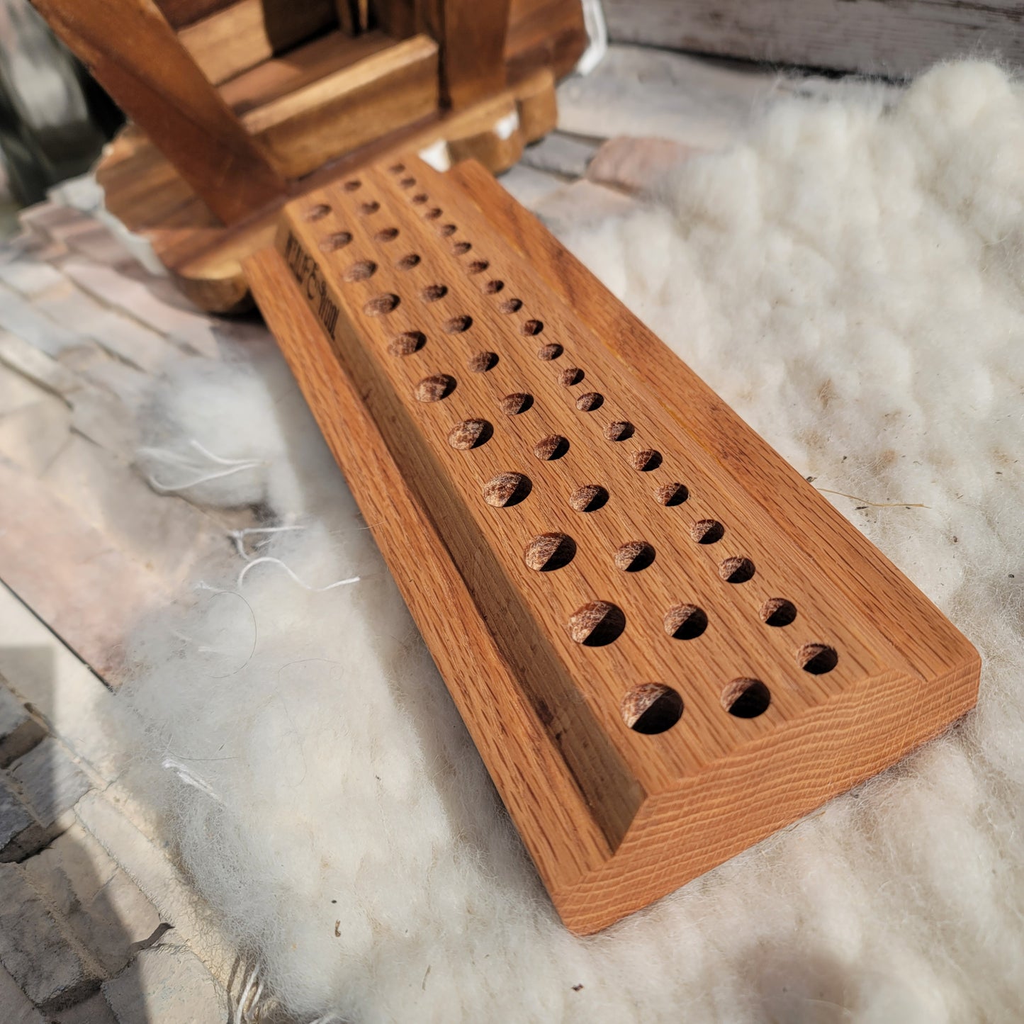 13" Goldilocks Peg Loom - White Oak -25-134