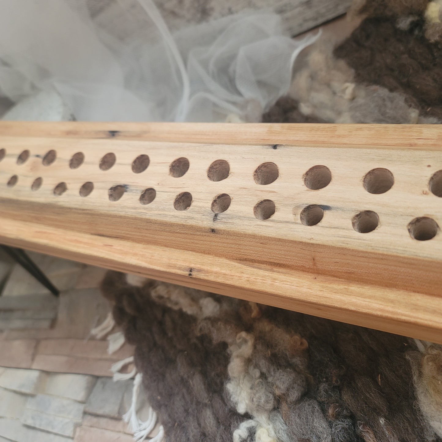 24" 2 Row Ambrosia Maple Peg Loom - 25-197