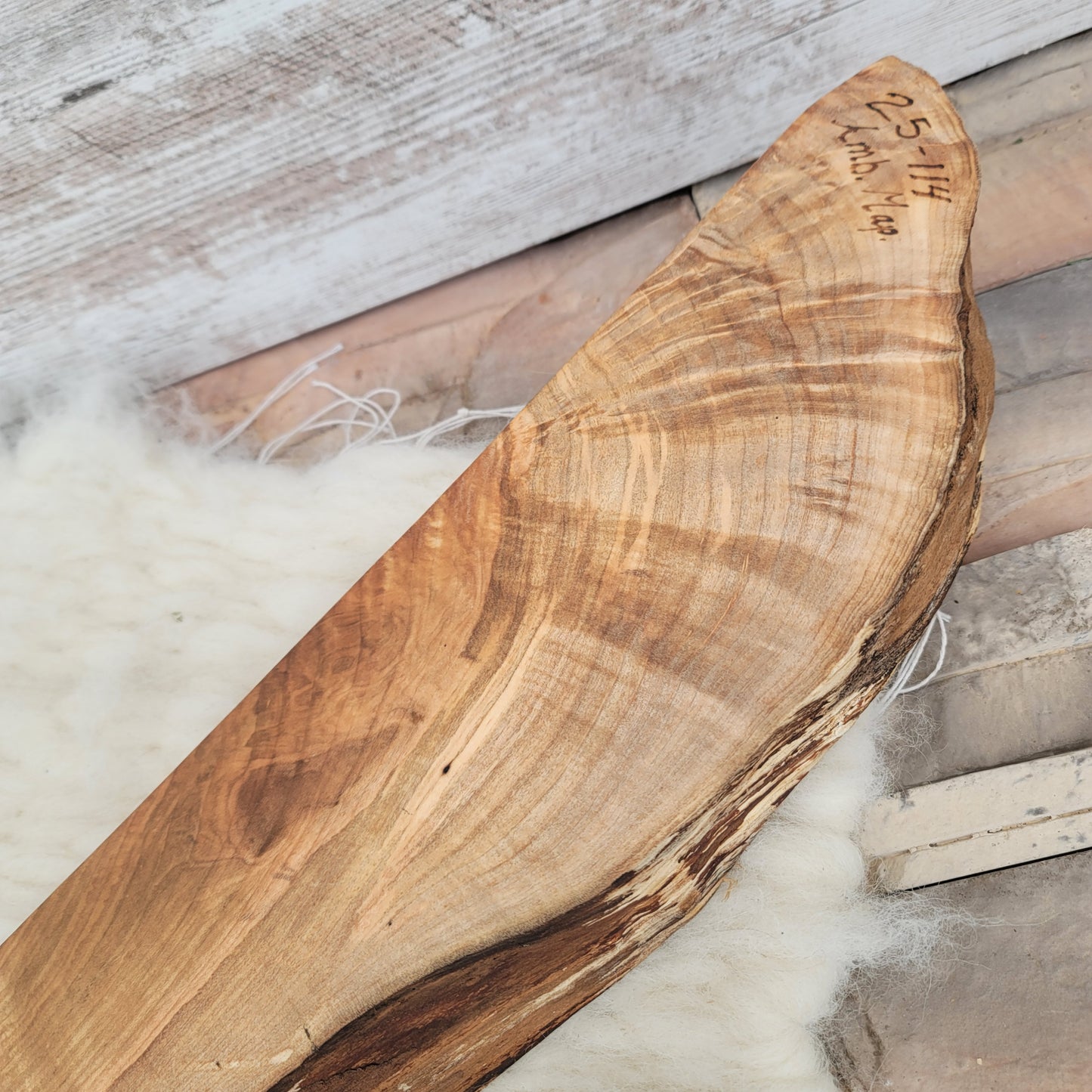 39" Ambrosia Maple Live Edge Goldilocks Peg Loom - 25-114