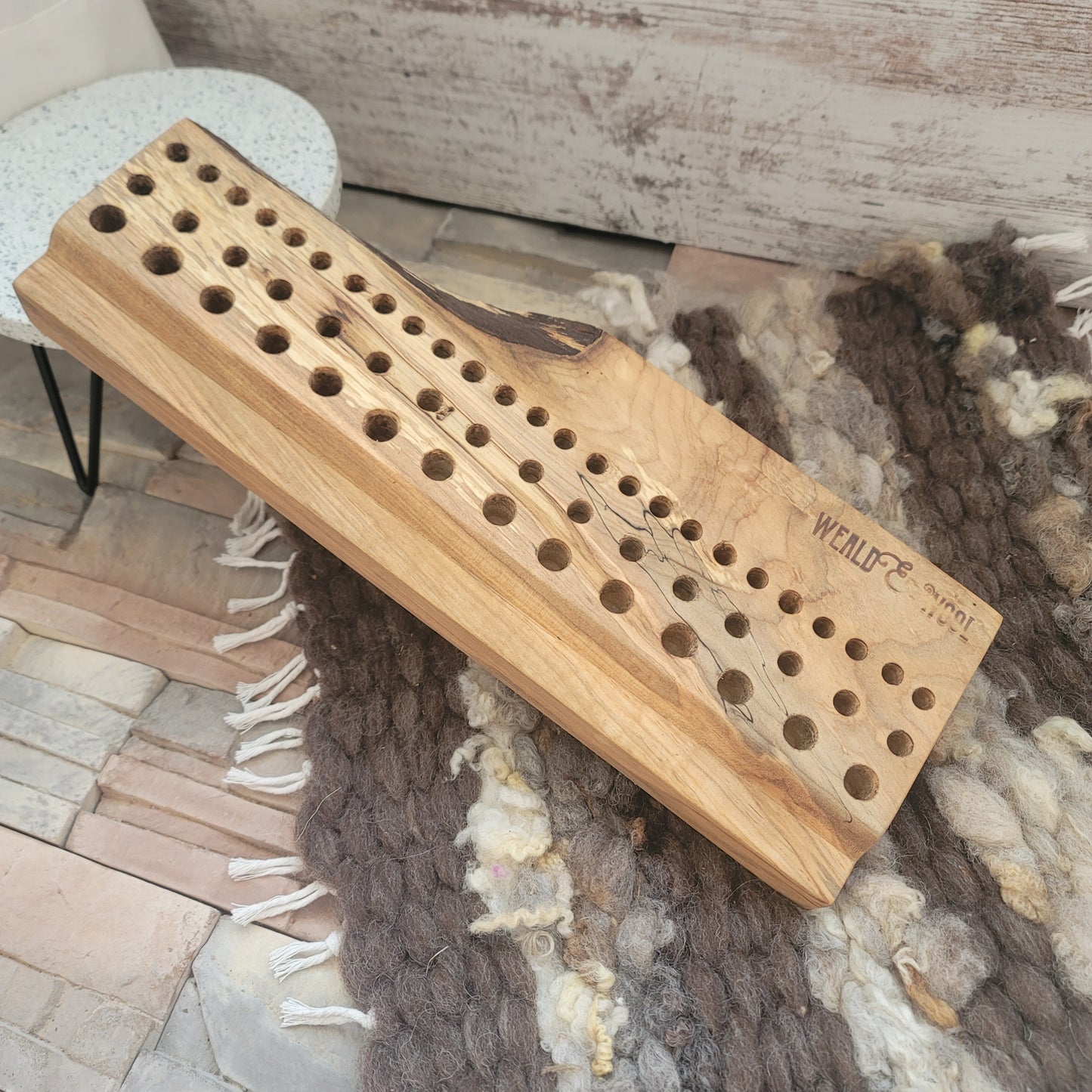 16" Ambrosia Maple Live Edge Goldilocks Peg Loom - 25-185