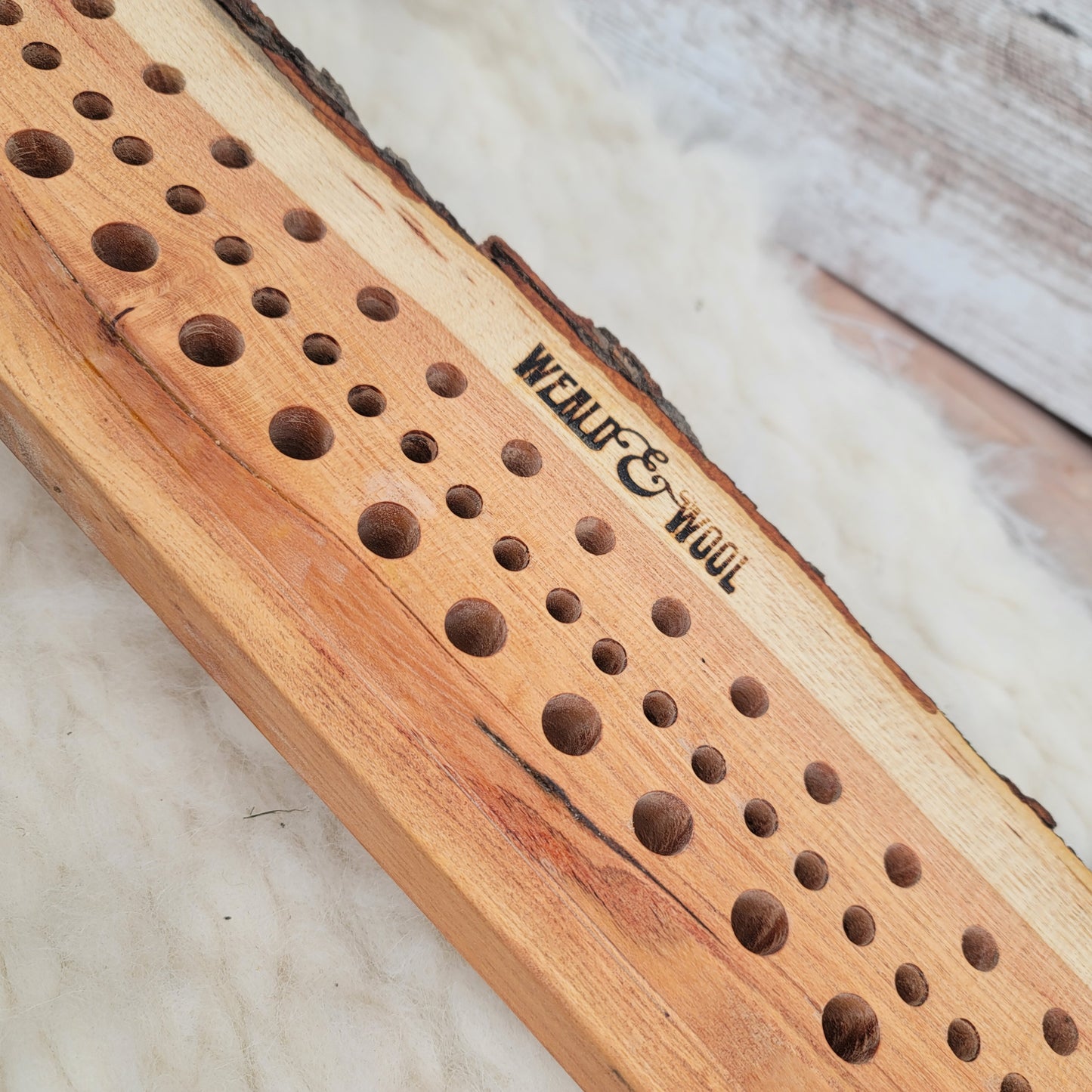 37" Goldilocks Peg Loom - Live Edge - Black Locust - 25-102
