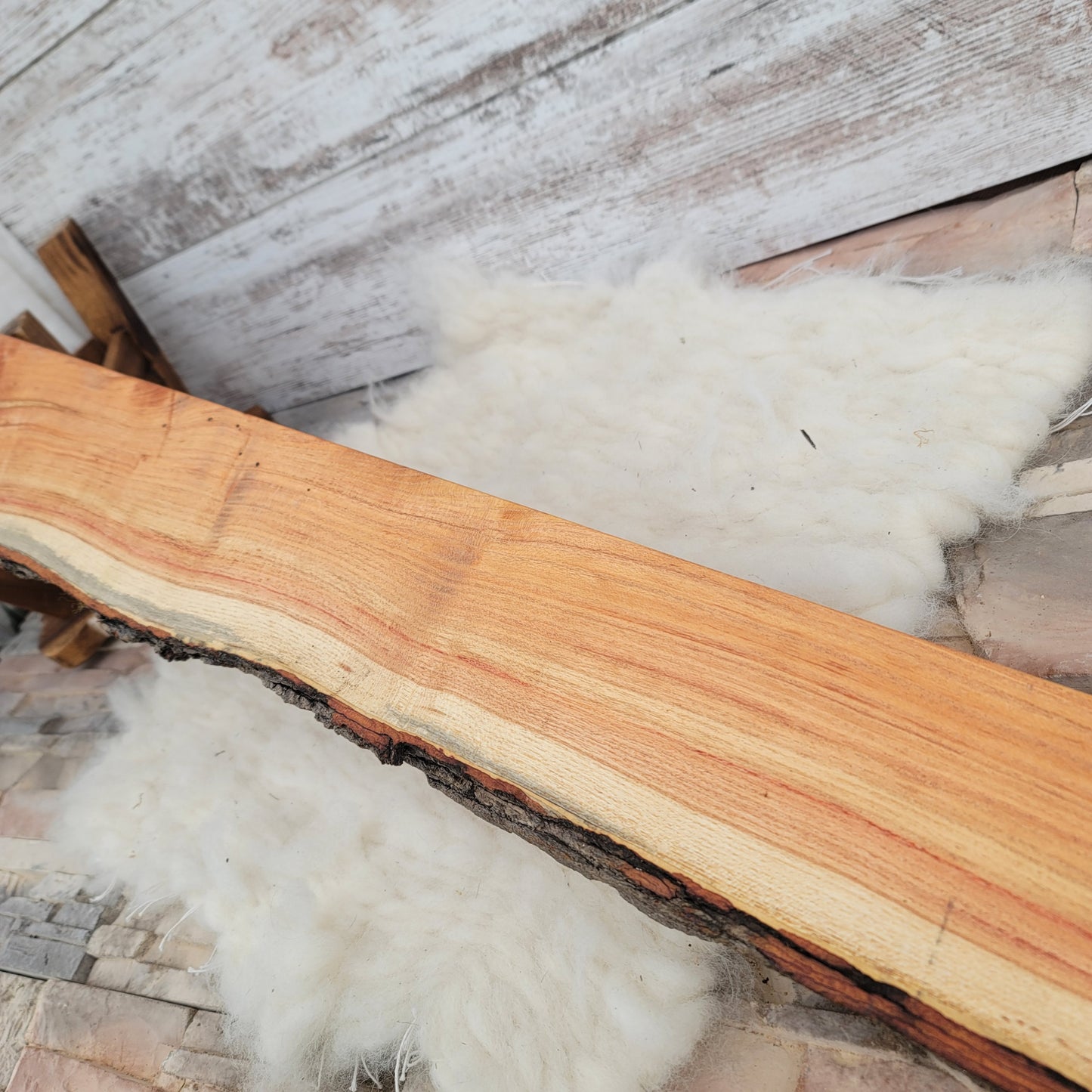 37" Goldilocks Peg Loom - Live Edge - Black Locust - 25-102