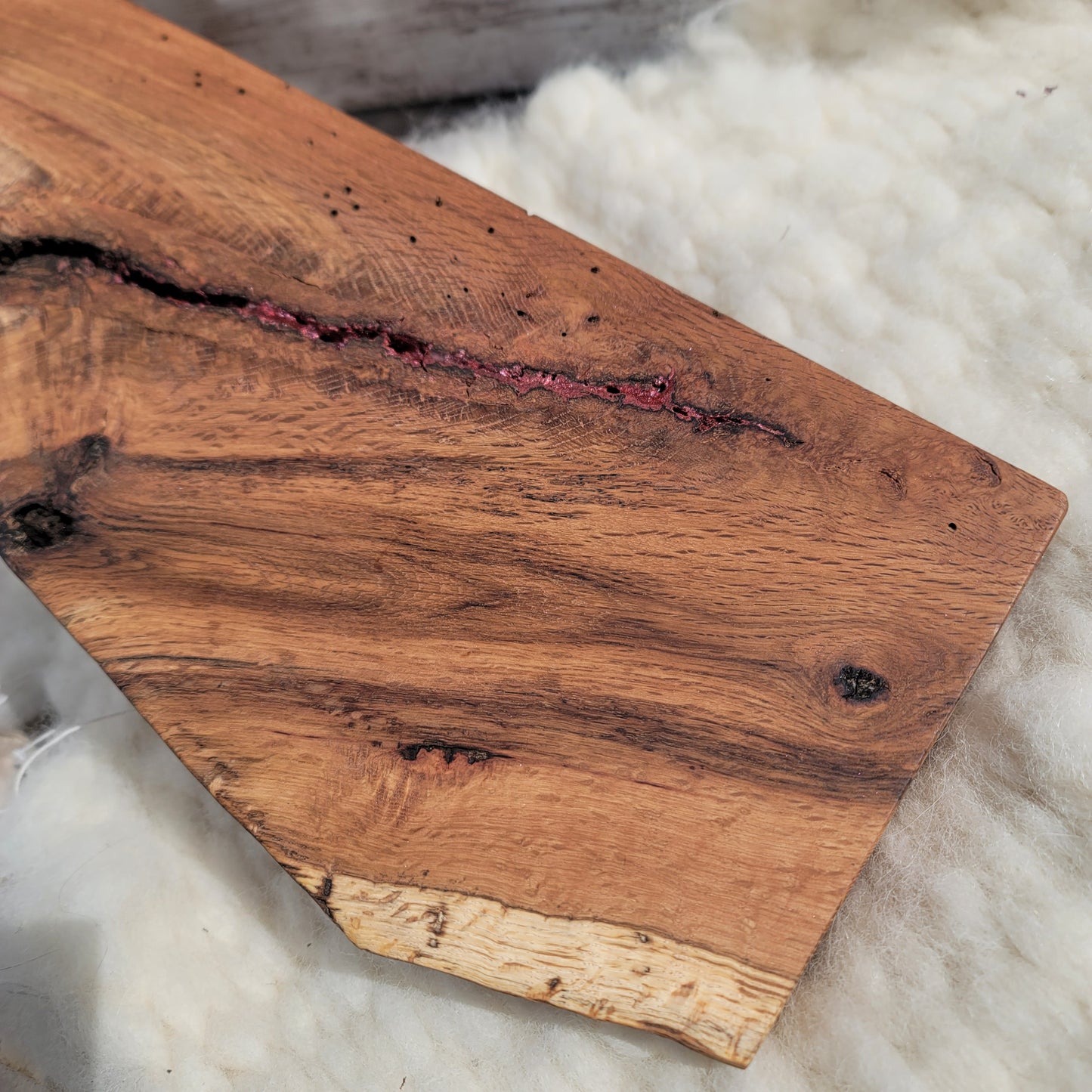 20" Goldilocks Peg Loom - White Oak - Live Edge - 25-098