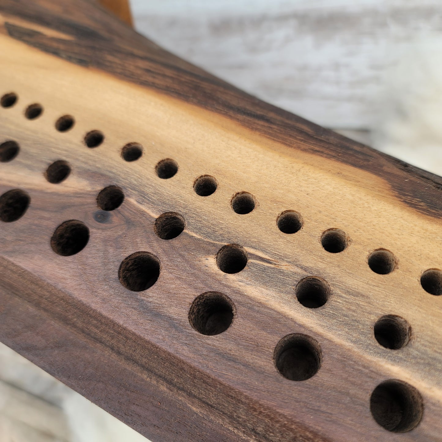 38" Goldilocks Peg Loom - Walnut Live Edge - 25-084