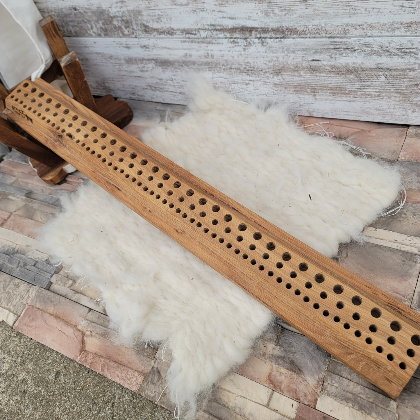36" Goldilocks Peg Loom - White Tiger Oak - 25-070