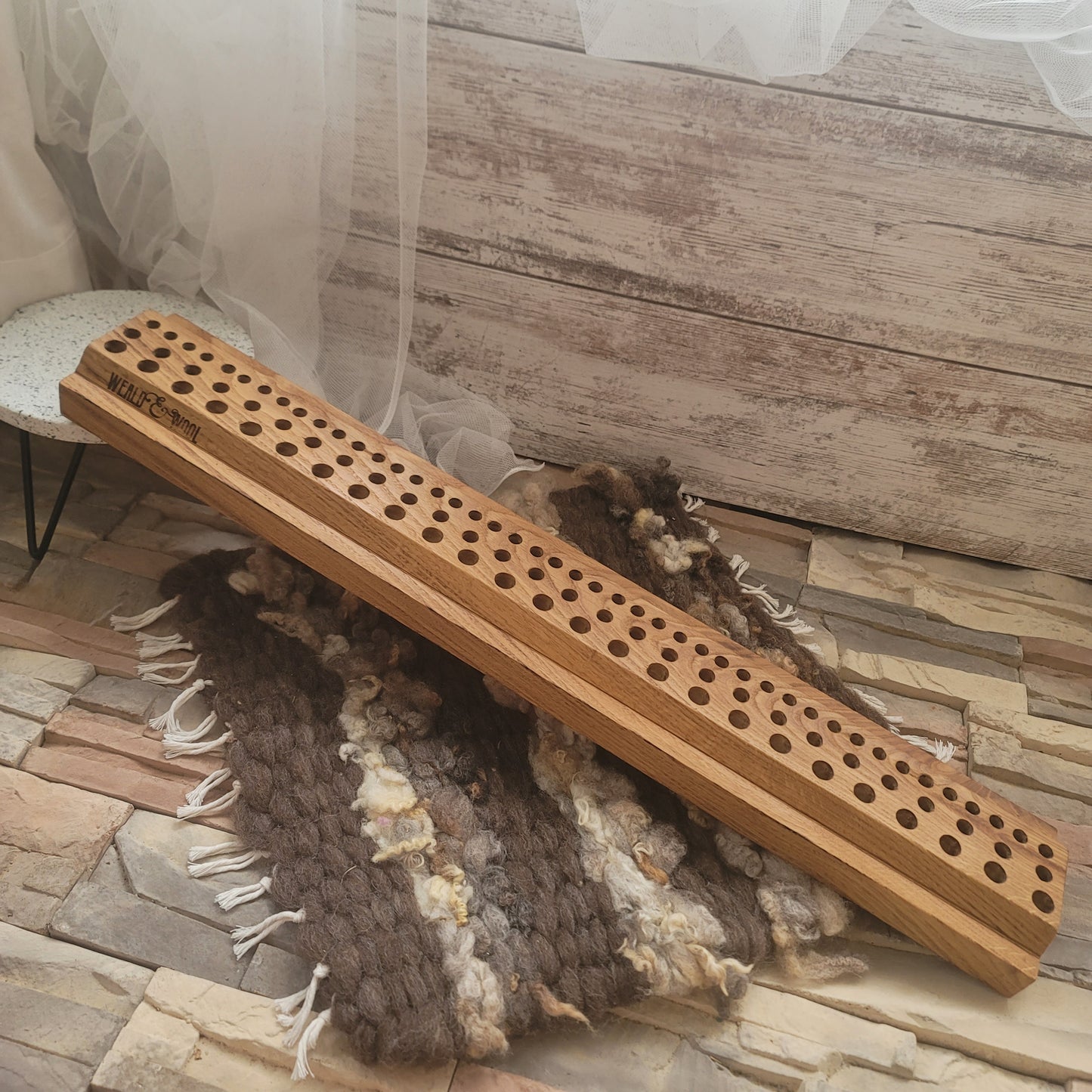 28" Goldilocks Peg Loom - White Tiger Oak - 25-195