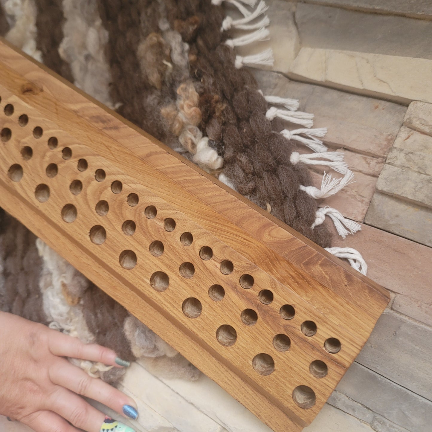 28" Goldilocks Peg Loom - White Tiger Oak - 25-195