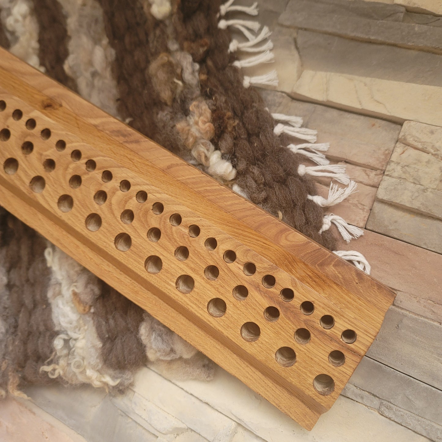 28" Goldilocks Peg Loom - White Tiger Oak - 25-195