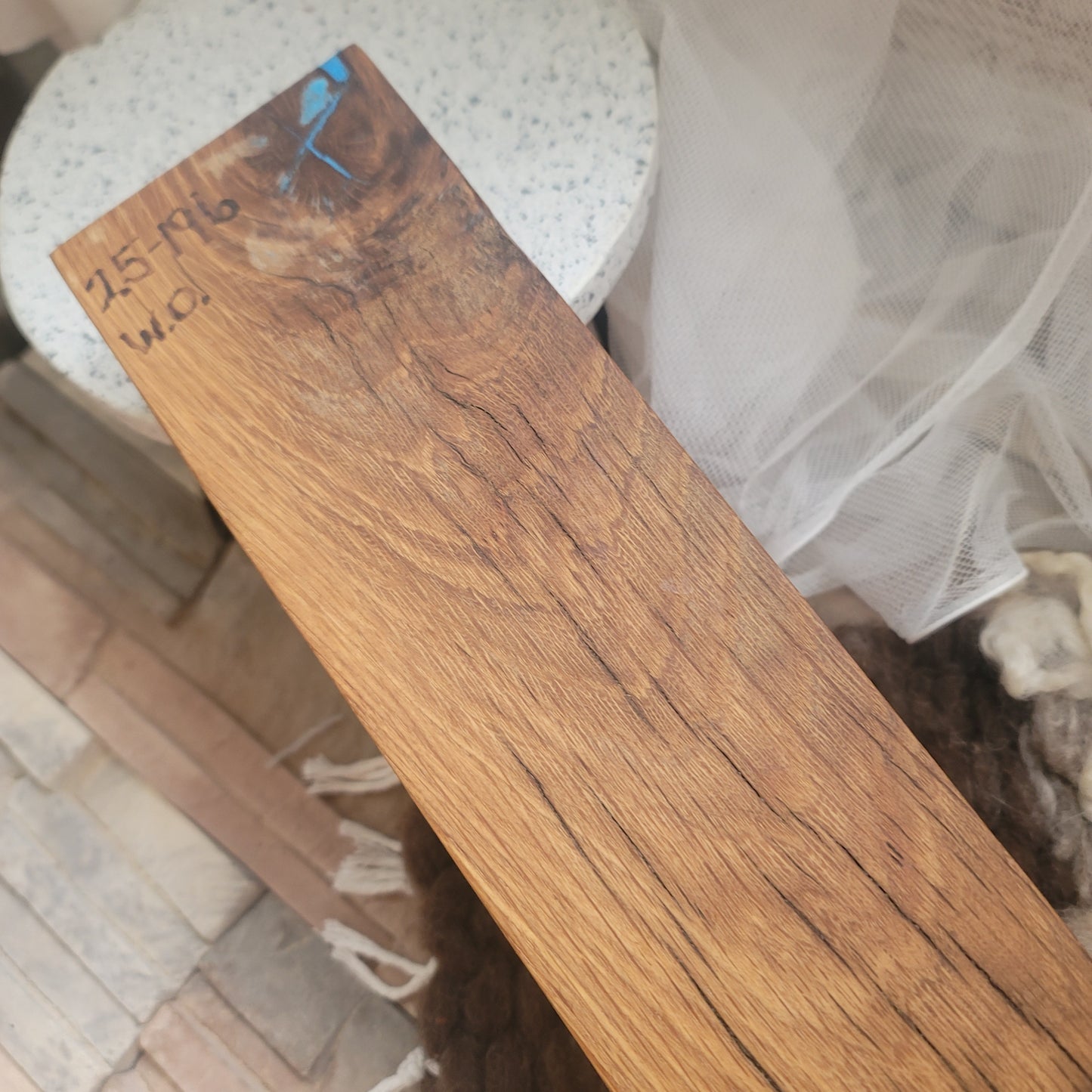 24" OG Peg Loom - White Oak with Blue Sparkles - 25-196