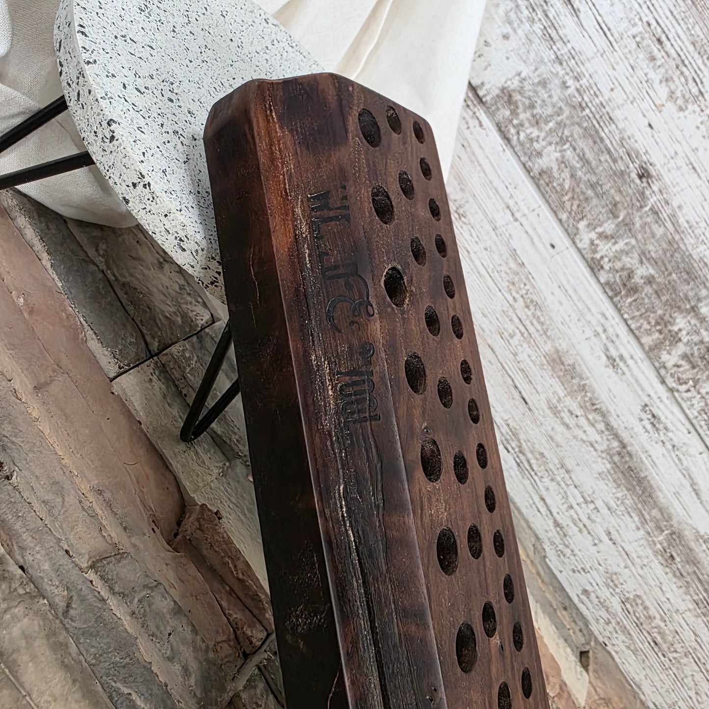 23" Figured Walnut Goldilocks Peg Loom