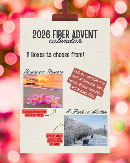 2026 Two Friends Fiber Advent Calendar