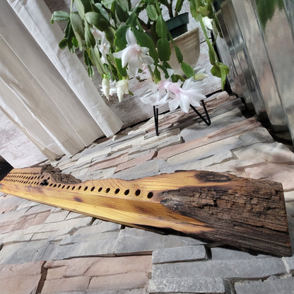 36" Goldilocks Peg Loom - Live Edge - Osage Orange