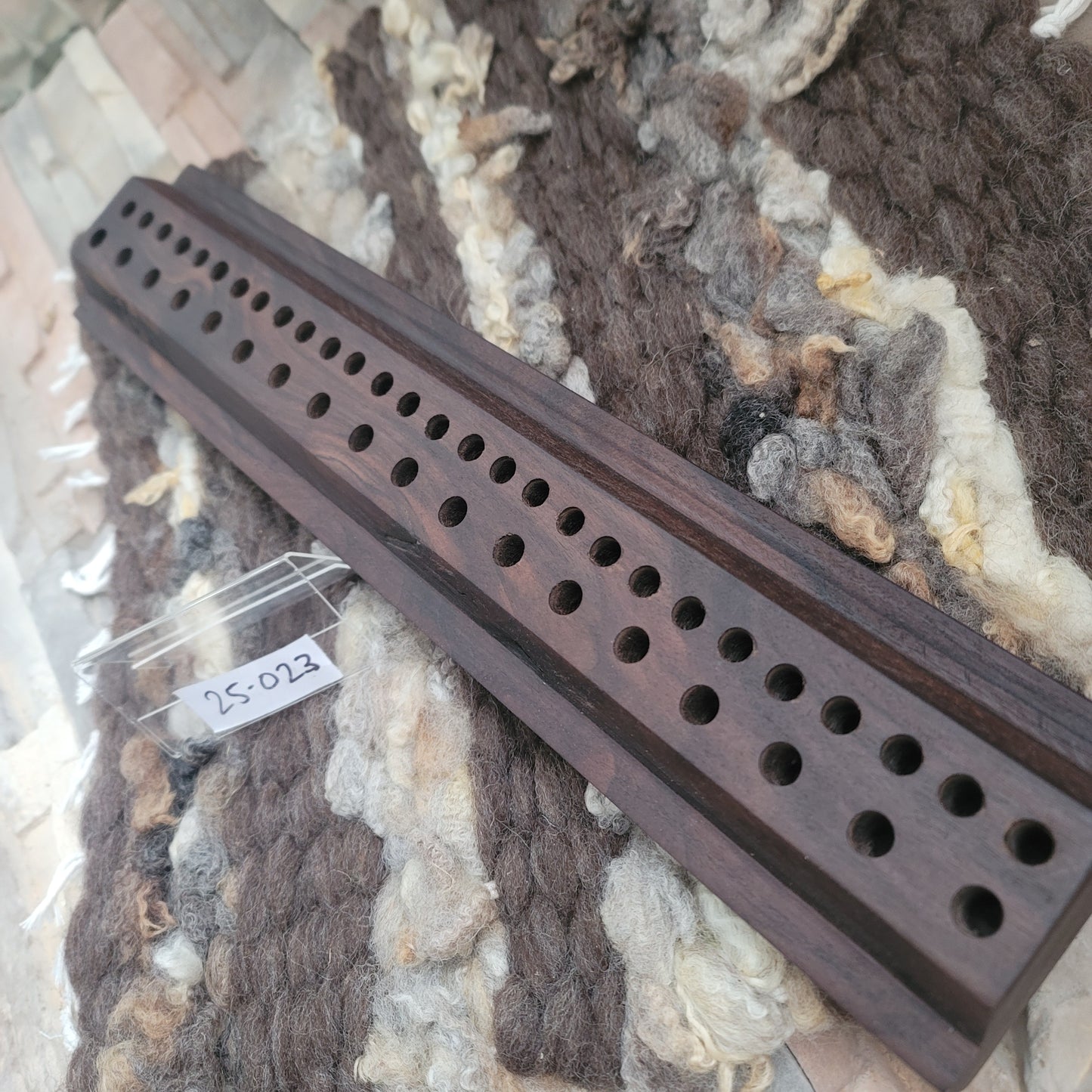 18" 2 Row Peg Loom - Black Walnut - 25-023