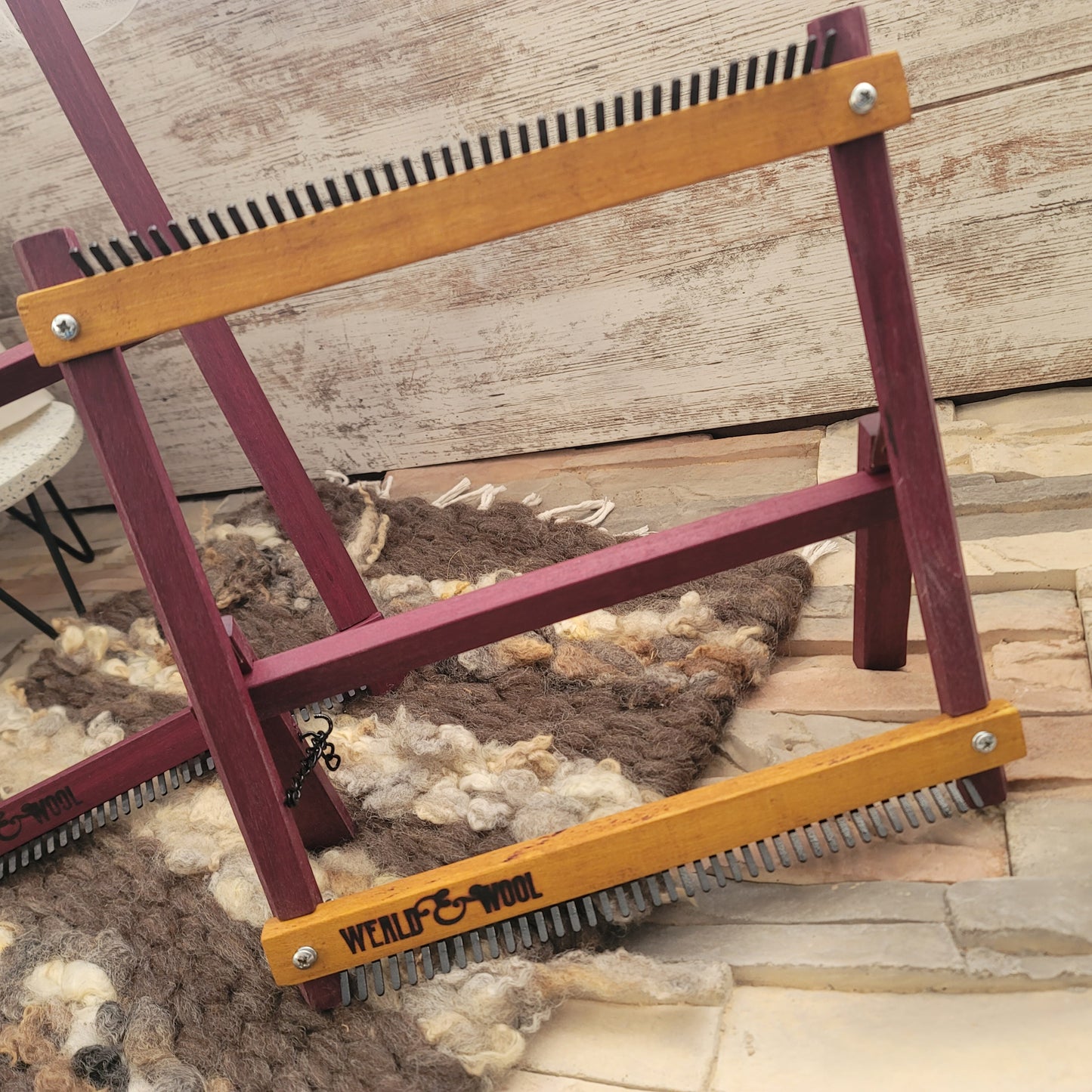 20" Purple Heart and Osage Orange Tapestry Loom