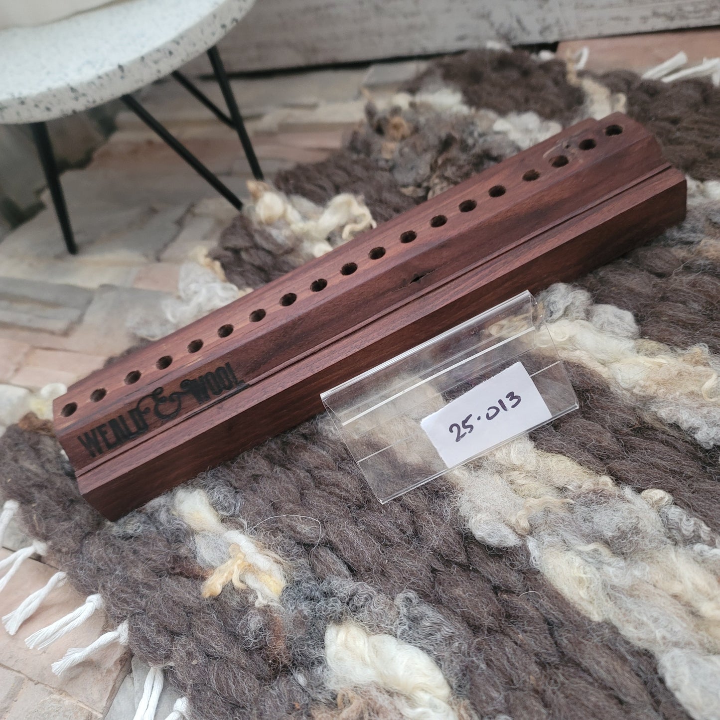 12" Dainty Lady Peg Loom - Black Walnut -25-013