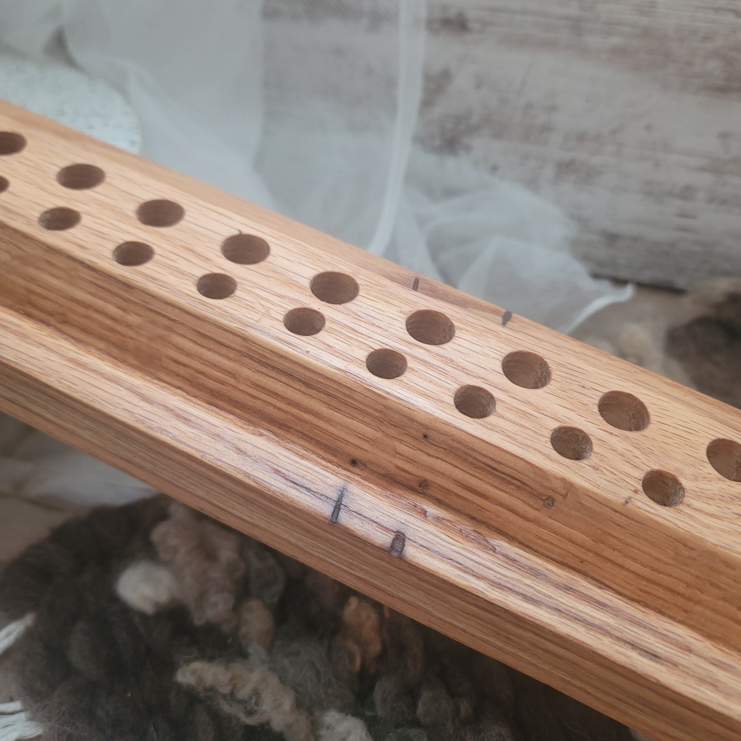 36" 2 Row Peg Loom - White Oak - 25-188