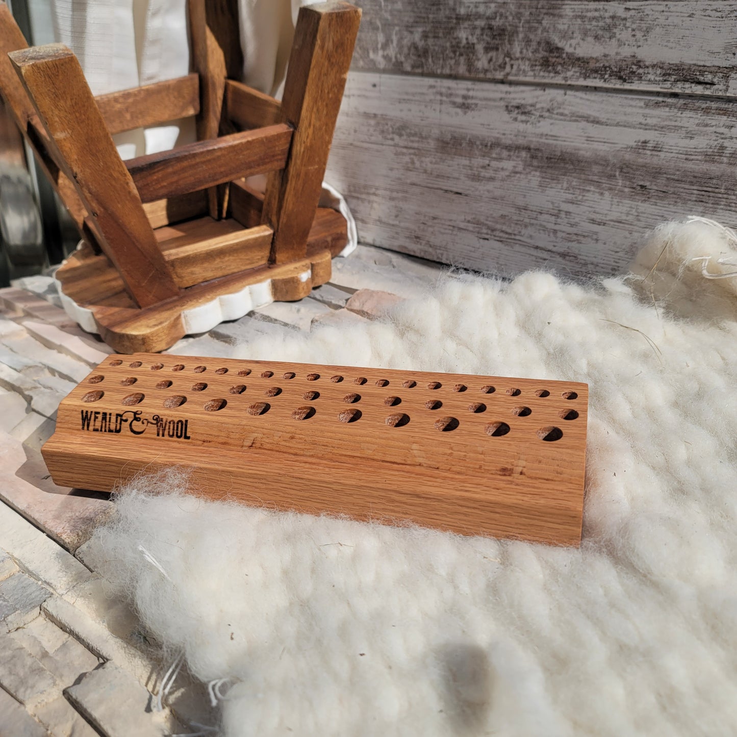 13" Goldilocks Peg Loom - White Oak -25-134