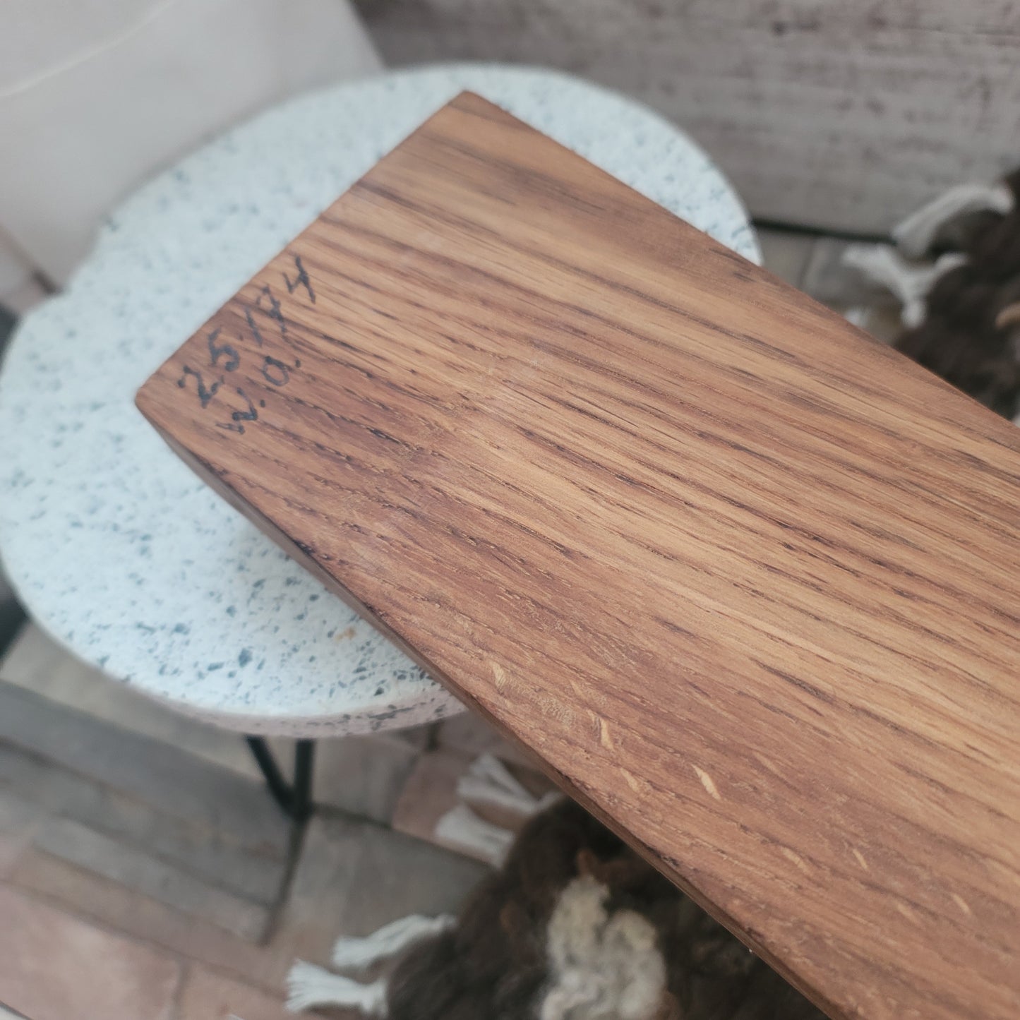28" Goldilocks Peg Loom - White Oak - Live Edge - 25-174