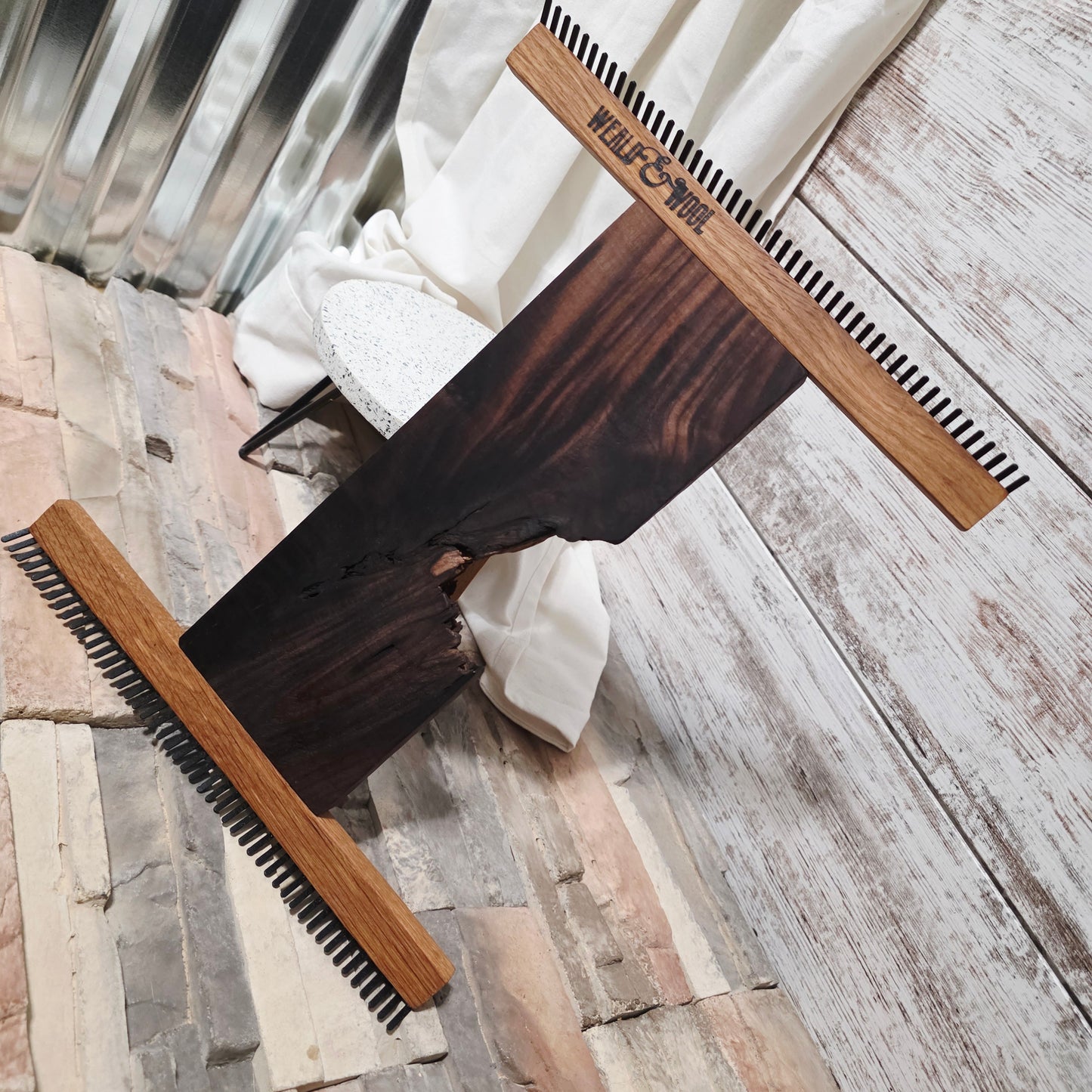 12" x 15" Figured Walnut Tapestry Loom