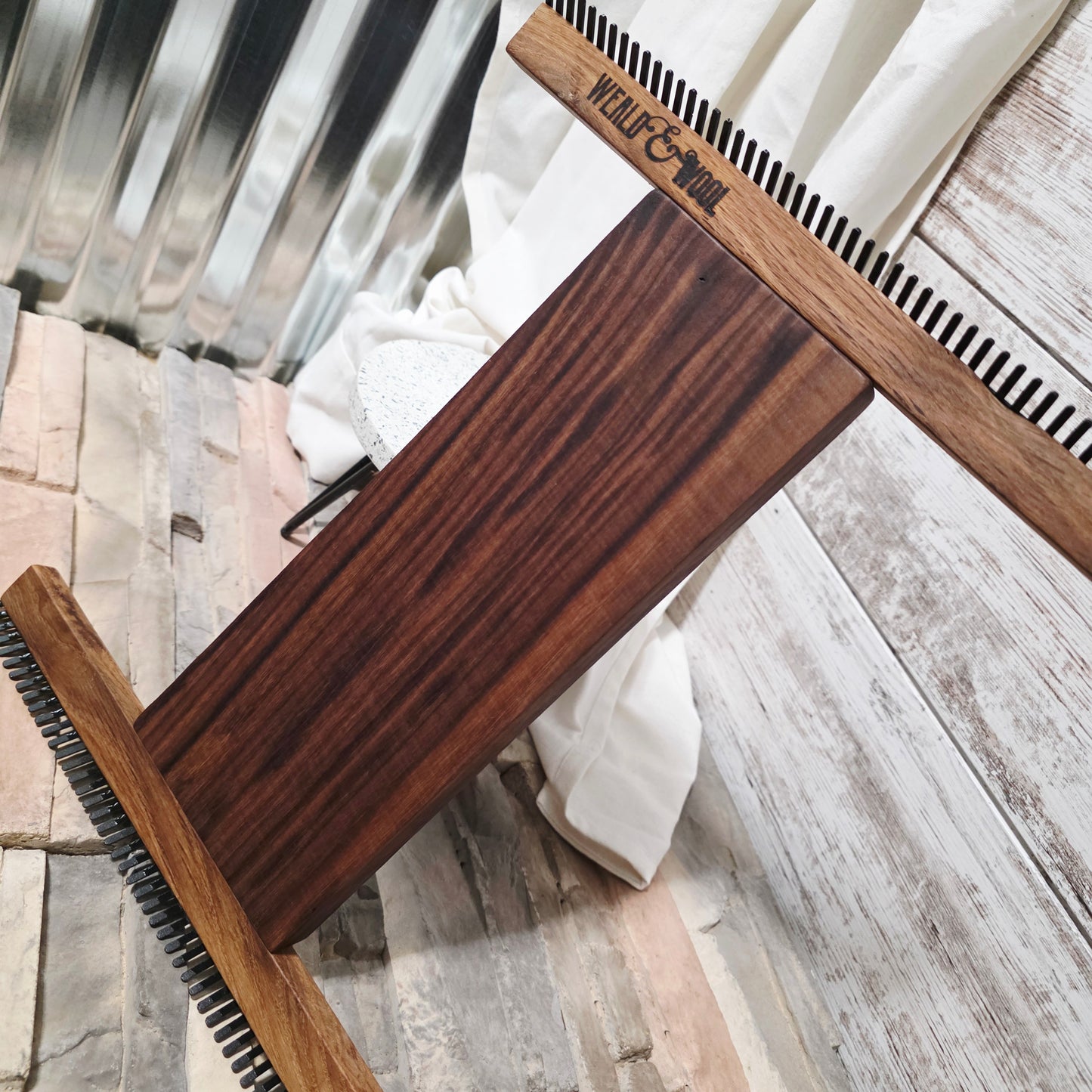 12" x 15" Walnut Tapestry Loom