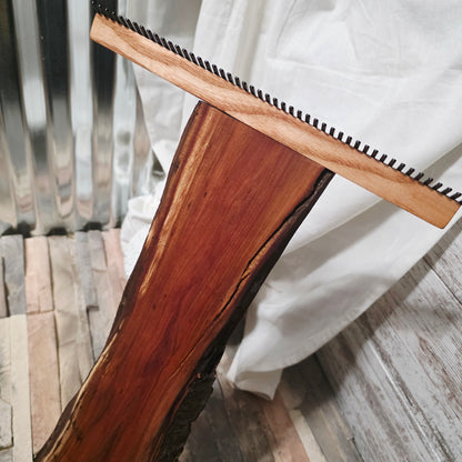 12" x 23"  Live Edge Plum Tapestry Loom
