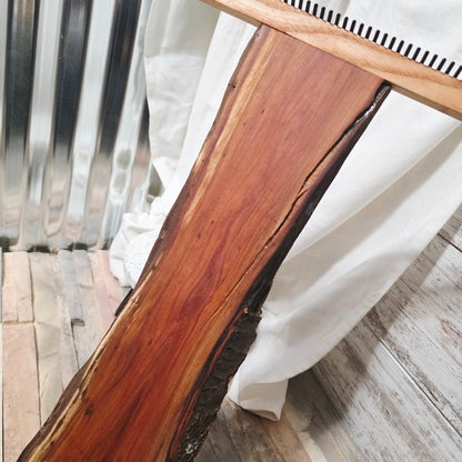 12" x 23"  Live Edge Plum Tapestry Loom