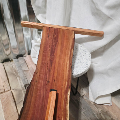 12" x 23"  Live Edge Plum Tapestry Loom
