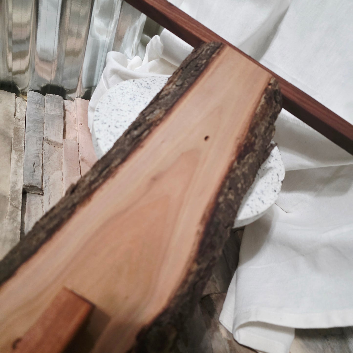 23" Live Edge Plum Tapestry Loom