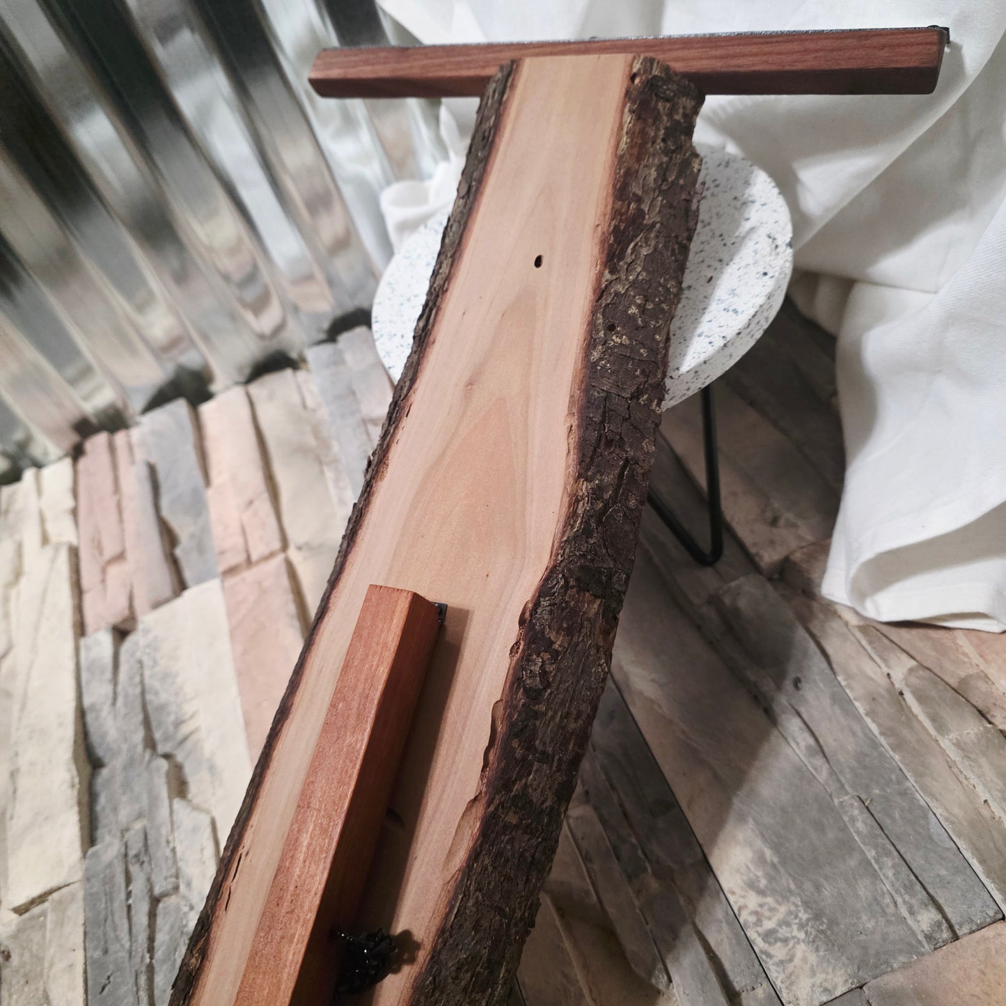 23" Live Edge Plum Tapestry Loom