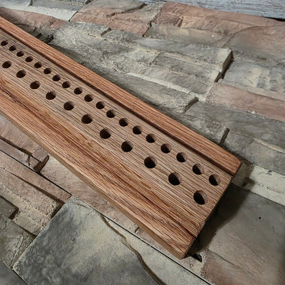 36" Reclaimed Barn Wood White Oak 2 Row / Goldilocks Peg Loom