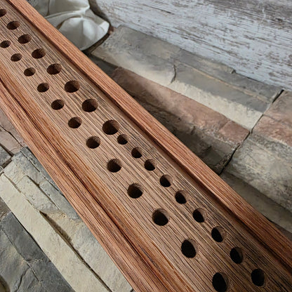 36" Reclaimed Barn Wood White Oak 2 Row / Goldilocks Peg Loom