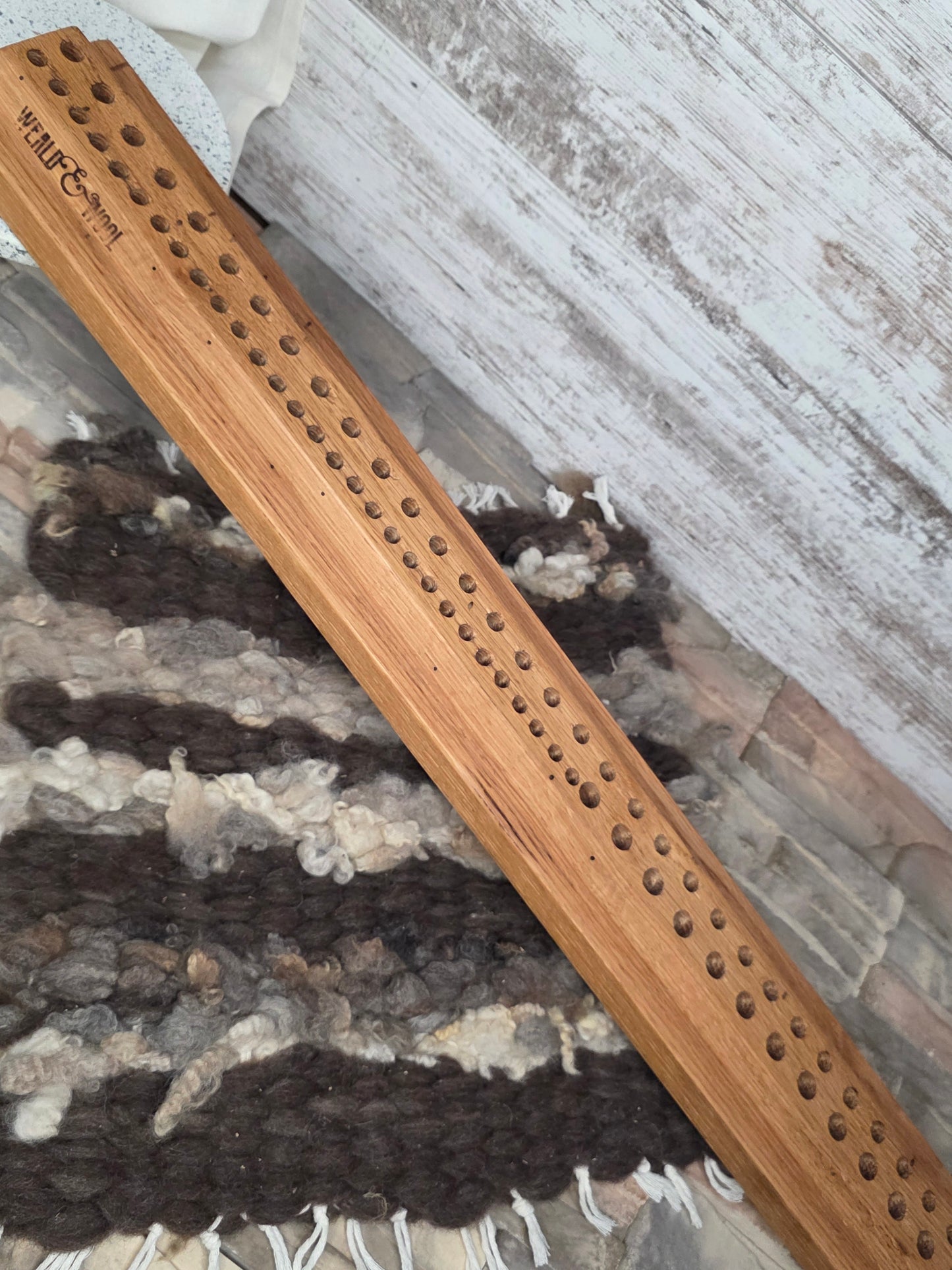 36" 2 Row Goldilocks Peg Loom - Red Oak - 25-278