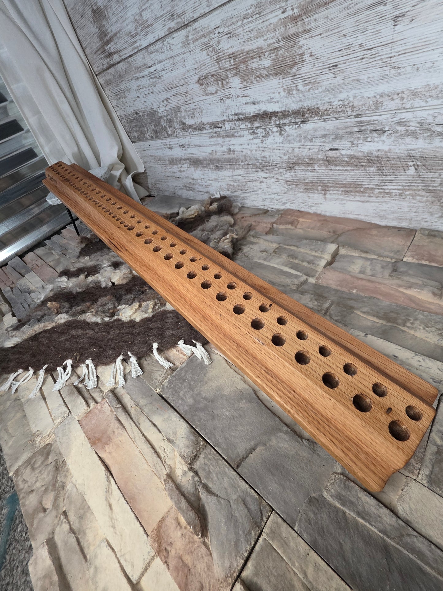 36" 2 Row Goldilocks Peg Loom - Red Oak - 25-278