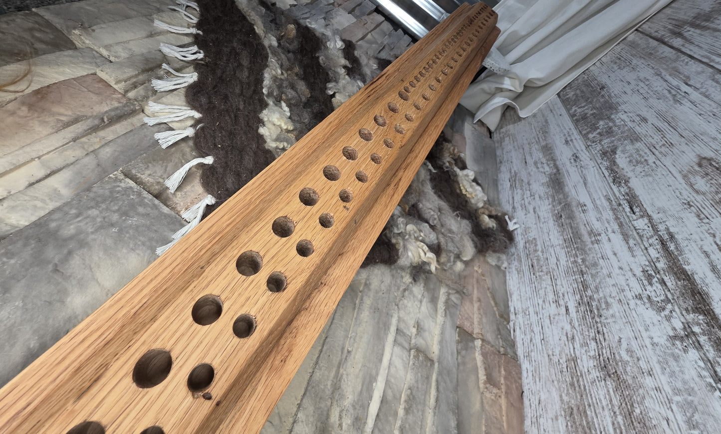 36" 2 Row Goldilocks Peg Loom - Red Oak - 25-278