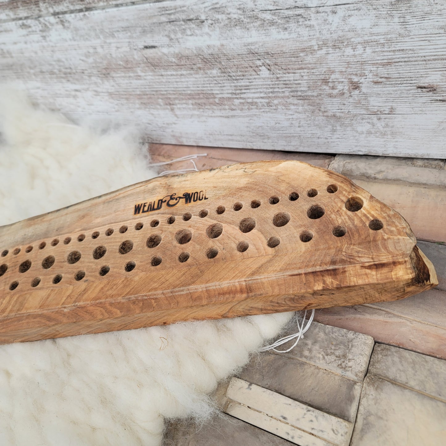 39" Ambrosia Maple Live Edge Goldilocks Peg Loom - 25-114