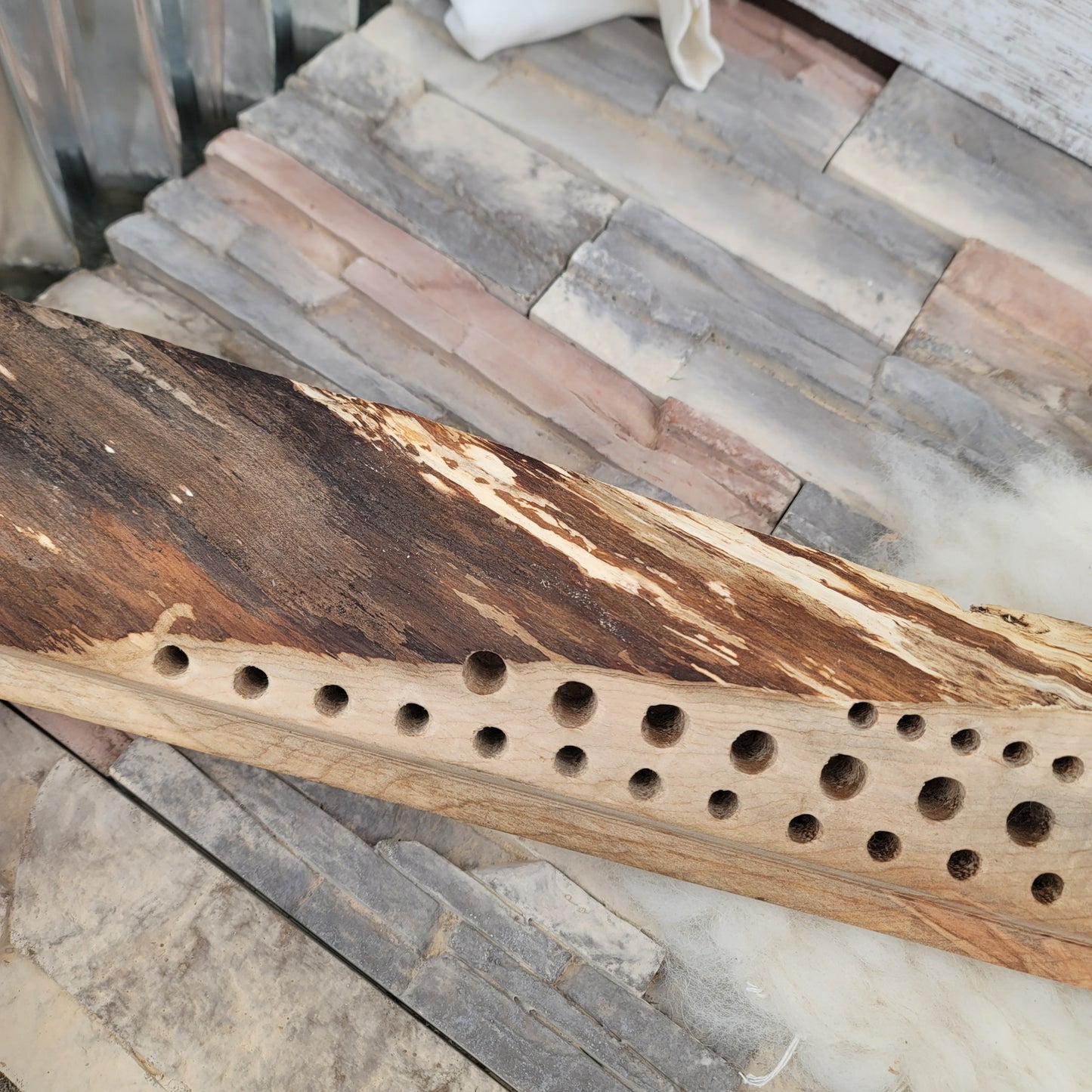 39" Ambrosia Maple Live Edge Goldilocks Peg Loom - 25-114