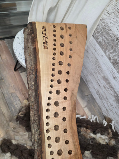 35" Goldilocks Peg Loom - Curved Ambrosia Maple - 25-223