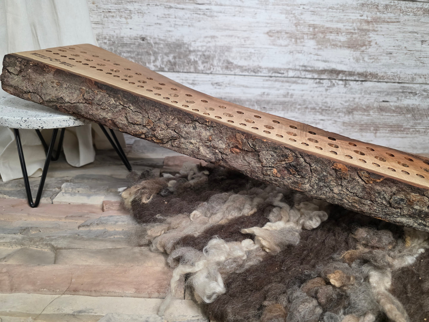 35" Goldilocks Peg Loom - Curved Ambrosia Maple - 25-223