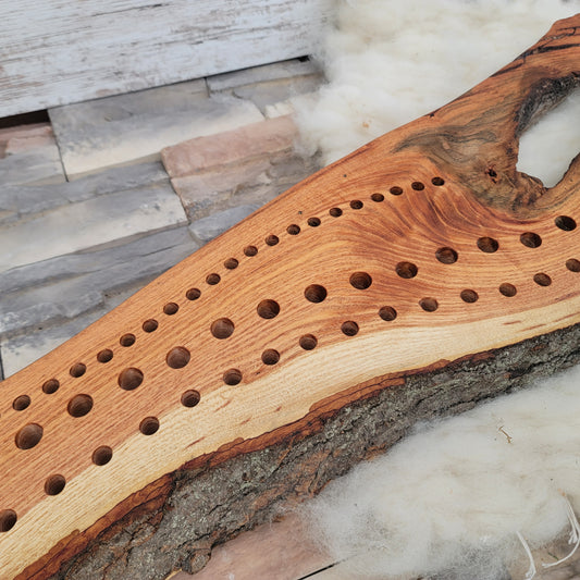 37" Goldilocks Peg Loom - Live Edge - Black Locust - 25-108