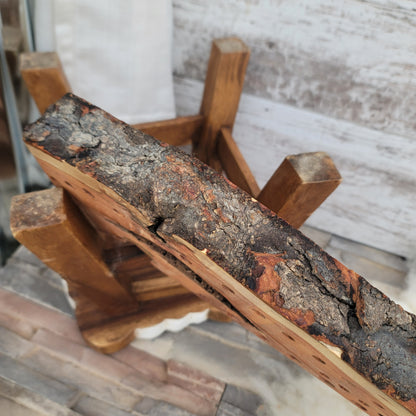 37" Goldilocks Peg Loom - Live Edge - Black Locust - 25-102