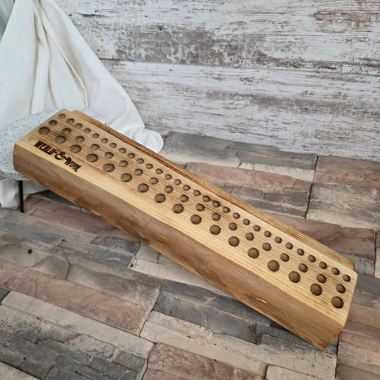 19" Live Edge Hackberry Goldilocks Peg Loom