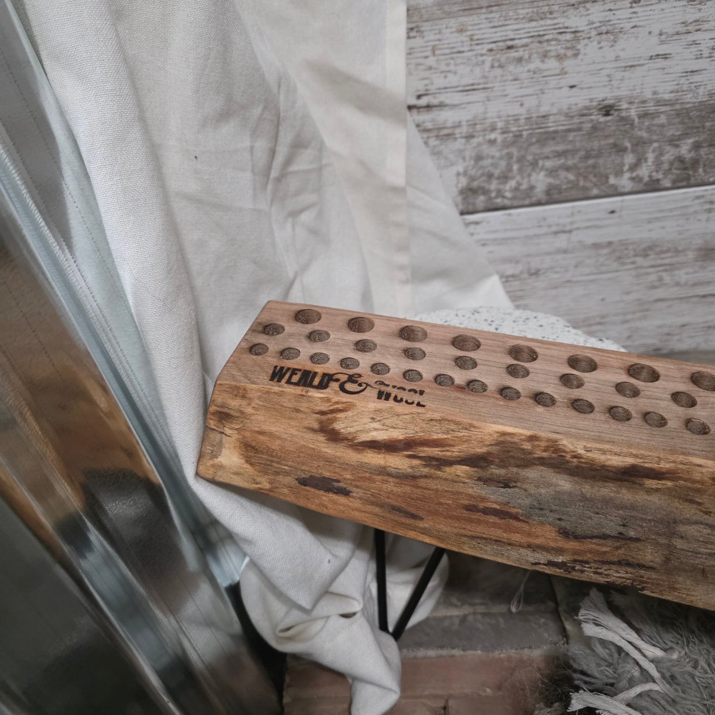 48" Live Edge Maple Goldilocks Peg Loom