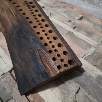 46" Live Edge Black Walnut Goldilocks Peg Loom