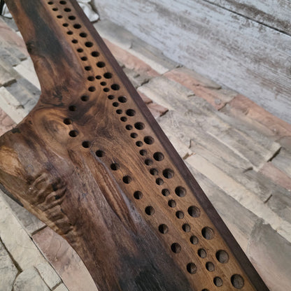 46" Live Edge Black Walnut Goldilocks Peg Loom